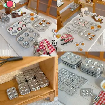 1 Adet Bebek Evi Mutfak Dekorasyon Mini Pişirme Kalıp Hayvan Aşk Yıldız Desen Çekim Sahne Sahne