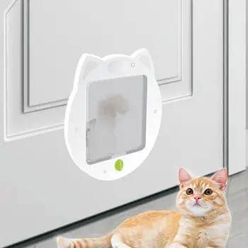 Pet Kapı Sevimli Kedi Kafa Şekli Kediler Köpekler Kapı Şık kurulumu kolay Pet Kapısı Ev Yatak Odası Dekorasyon için