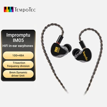 TempoTec IM05 1DD + 4BA 3.5 mm kablo-ayrılabilir kulaklık, 0.78 mm pin