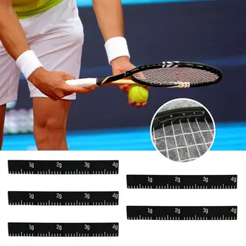 4 ADET Dayanıklı DIY Spor Malzemeleri 4 g/adet Raket Kafa Silikon Bantlar Tenis Raketi Ağırlık Dengesi Şeritler