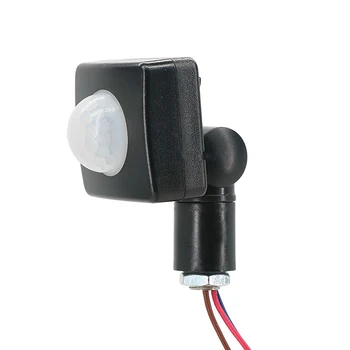 1~10 ADET Ac85-265v Hareket Sensörü Ayarlanabilir ışık anahtarı Sensörleri Pır hareket sensörlü led projektör İnsan Vücudu Kızılötesi Sensör