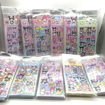 200 adet Karışık Karikatür Sanrio Çıkartmalar Sevimli Hello Kitty Cinnamoroll Kuromi Benim Melodi Su Geçirmez etiket Çıkartmaları Çocuklar için Oyuncaklar