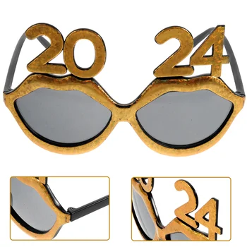 2024 Gözlük Tasarlanmış Gözlük Sahne Numarası Parti PC Yeni Yıl Gözlük Erkekler Kadınlar Dekorasyon Kullanımı