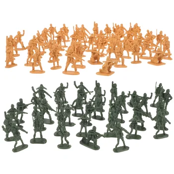 100 Adet Oyuncaklar Askerler Minyatür Sahneleri Insanlar Modelleri Kukla Plastik Küçük Figürler Çocuk