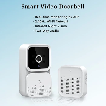 Akıllı Video Kapı Zili Kablosuz HD Kamera IR Alarm güvenlik kapısı Zili Wi-Fi İnterkom Ev Daire için APP: ulooka