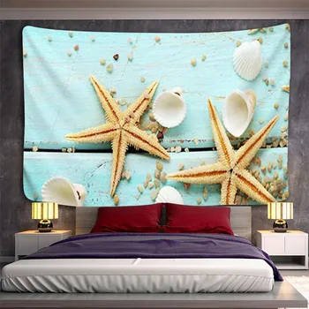 Plaj ve Kabuk Dekorasyon Ev Dekor Duvar Kağıdı Goblen Estetik Duvar Sanatı Halıları Başlıklar Odası Kawaii Yatak Odası Asılı
