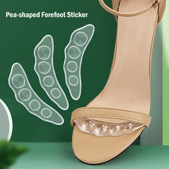 2 Adet kaymaz Tabanlık Çıkartmalar Kadınlar için Yüksek Topuklu Flip Flop Sandalet Silikon Ekler Kendinden yapışkanlı Ayak Yama Jel Ön Ayak Pedi
