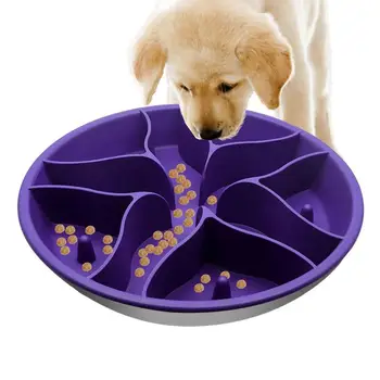 Yavaş Yeme Köpek Kase İnteraktif Pet Yalama Besleyici Kase Anti-Boğulma Pet Bölünmüş Gıda Yemekleri Yeme Malzemeleri Köpek Eğitimi İçin