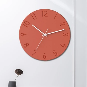 Modern Ev Sevimli Saat Duvar Asılı Sessiz Minimalist Moda Lüks Saatler Pil Kumandalı Sessiz Reloj Pared Ev Dekor
