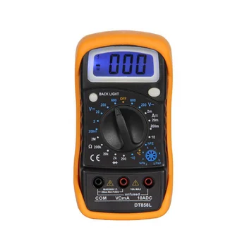 Dijital Multimetre DC / AC Voltmetre, Ohm Volt Amp test ölçüm cihazı, Elektrik Test Cihazı Ohmmetre Diyot ve Süreklilik Dedektörü