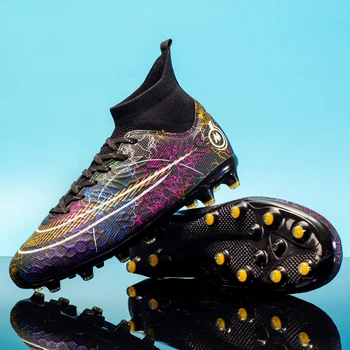 Orijinal Erkek futbol ayakkabıları Yüksek Kaliteli Açık Spor Eğitimi futbol kramponları Suni Çim Eğitim Futbol Cleats Çocuklar için