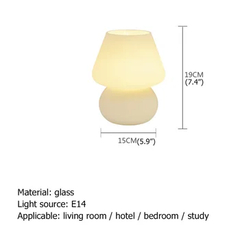 TYLA Dimmer yaratıcı masa lambası çağdaş mantar Danışma ışık ev yatak odası dekorasyon için LED