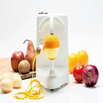 Pelamatic Portakal Soyucu Pro, Meyve ve Sebzeler için Otomatik Çok İşlevli Soyma Makinesi, Beyaz