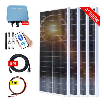Jingyang güneş PANELI Balkon Güç Üretim Sistemi 800w 400W Sert güneş panelleri 100W 200W 140W 280W 18V 1000W Güç İstasyonu