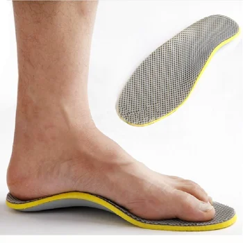 Erkekler Ortopedik Tabanlık 3D Düztabanlık Düz ayak kavisi Destek Tabanlık Yüksek Kemer ayakkabı pedi Astarı Yürüyüş Pedi Plantar Fasiit
