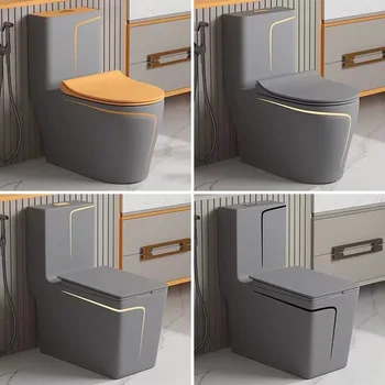 Turuncu Ev Kişiselleştirilmiş Tuvalet Sifon Pompalama Renk Seramik Gri Banyo Deodorant Koltuk Tuvalet