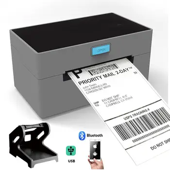 Yeni 4 İnç termal Etiket Yazıcı USB LAN WİFİ Bluetooth Nakliye Ekspres Lojistik Fatura Etiket Makbuz Barkod Kağıt Makinesi