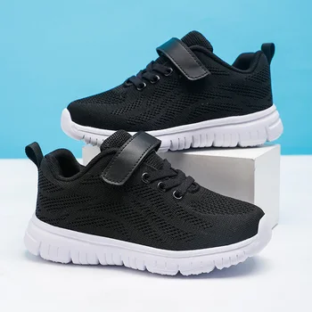 Yeni Moda spor ayakkabı Nefes Çocuk Sneakers Çocuk Rahat Basit 6 Renk Erkek Kız Sneakers Koşu günlük ayakkabı