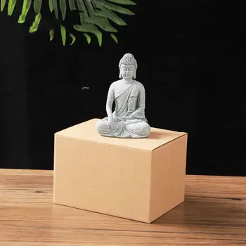 Oryantal Kültür Kumtaşı Buda Çin Tarzı Oturma Postürü Zen Budist Süs Yeşil Kumtaşı Restoran