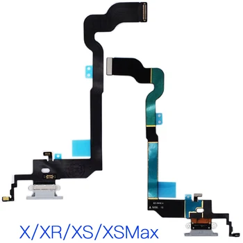 Şarj istasyonu Flex Kablo iPhone X XR XS Max Şarj Bağlayıcı Ve Mikrofon Yedek Parçalar