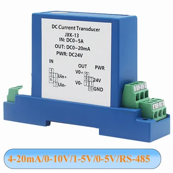 AC / DC Akım Dönüştürücü 0 - 20A 0 10V 0 5V 4 20ma 1 In 1 Out DC24V Akım sensör verici