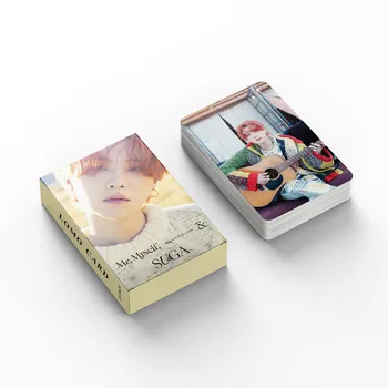 55 Suga Minyunqi Yünlü veya tüm me küçük kartlar stokta Lomo kartı koleksiyon kartı kurşun geçirmez kartpostal koleksiyon kartı