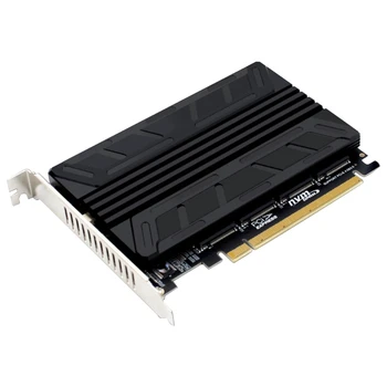 Ssd'den PCIE Adaptörüne NVME M ANAHTAR PCIEX16 4 Baskınlar PCI-E Bölünmüş Kart Desteği 4NVME SSD 2230/42/60/80 Alüminyum Soğutucu