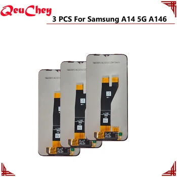 3 ADET Orijinal Samsung Galaxy A14 5G A146 A146B / A146P / A146U LCD Ekran Monitör Dokunmatik Ekran Meclisi