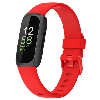 TPE Yumuşak Kayış Fitbit Inspire 3 İçin İzle Bilek Bandı Değiştirme Unisex Bileklik akıllı saat spor bilezik İzle Aksesuarları