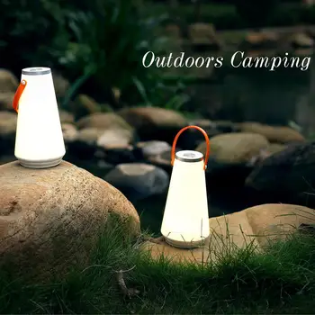 Açık LED asılı Lamba kamp feneri USB Şarj dokunmatik sensör ışık Masa lambası taşınabilir çadır ışığı kısılabilir Gece lambası