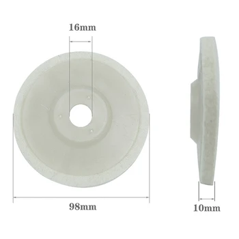 7 Adet parlatma tekerleği Parlatma Pedi 100 * 16mm Keçe Ped taşlama diski Elektrikli Tampon Parlatıcı Mermer Cam Parlatma Güç Aracı