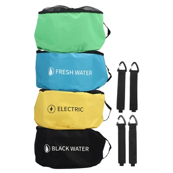 RV Yardımcı Çanta Geniş Uygulama RV Su hortum torbaları Büyük Kapasiteli Nefes Taze Siyah Su Hortumları