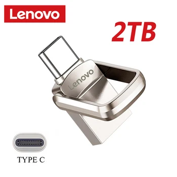 Orijinal Lenovo U Disk Flash Sürücü 3.1 Yüksek Hızlı 2TB 1TB USB Taşınabilir Metal SSD sabit disk Harici Flash Bellek Dizüstü Bilgisayar İçin