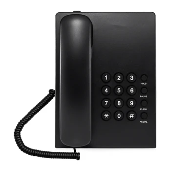 Telefon Sabit Sabit Masaüstü Telefonlar İngilizce ve Tekrar Arama Tutma Halkası