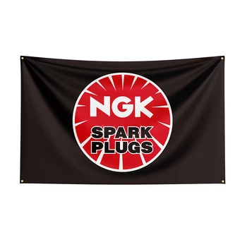 90x150cm NGKs bayrak Polyester Prlnted yarış araba afiş dekor için 1