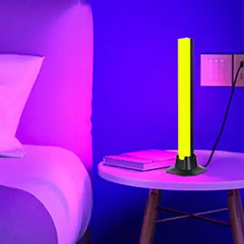 Ev Dekor Dinamik Rgb led ışık Çubuğu Uzaktan Kumanda ile Oyun için TV arkaplan ışığı Pc Odası Monitör Masası Usb Powered Ortam Müzik