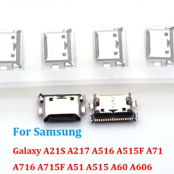 50 Adet Şarj Cihazı Usb şarj yuvası Bağlantı Noktası Konektörü Fişi Samsung Galaxy A21S A217 A516 A515F A71 A716 A715F A51 A515 A60 A606