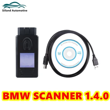 Yüksek Kalite BMW tarayıcı 1.4.0 Teşhis Tarayıcı OBD2 Kod Okuyucu için BMW 1.4 USB Otomatik Teşhis Aracı Ücretsiz Kargo