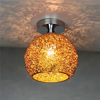 Vintage Endüstriyel Rustik Gömme Montajlı Tavan Lambası Alüminyum lamba aksesuarı İskandinav Tarzı Yaratıcı Retro Renkli Tavan Lambası