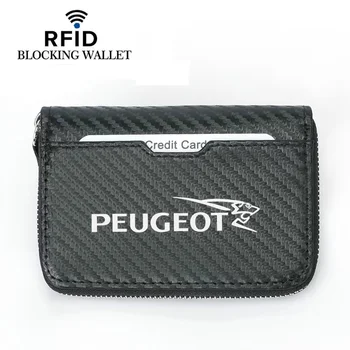 Peugeot için GTLİNE GTI GT 206 208 307 308 KİMLİK Kartı Kredi kart tutucu kart çantası RFID Anti-Manyetik Çok Fonksiyonlu Çoklu Kart Çanta