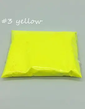 20g sarı Renk Floresan Tozu fosfor Pigment Boya Baskı Sabun Neon tozu Oje, 20 g / grup, sadece onbe renk