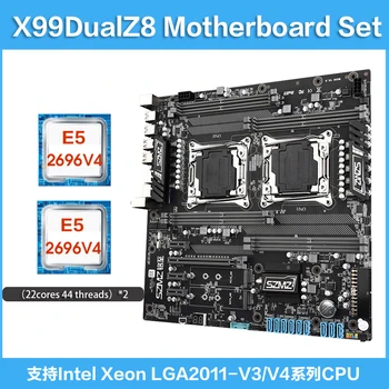 X99 Çift Z8 Anakart KİTİ İle 2 adet XEON E5 2696 V4 İşlemci Desteği ddr4 ECC REG RAM