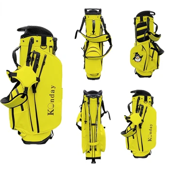 Golf Moda Su Geçirmez PU Kaplı Golf Standı Çantası standı tabanı İle Golf standı çantası