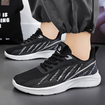 Ayakkabı Erkekler Yüksek Kaliteli Erkek Sneakers Nefes Beyaz Moda Spor Rahat Hafif Yürüyüş Artı Boyutu Ayakkabı 2023 Zapatillas Hombre