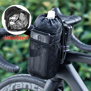 Evrensel Bisiklet Çantası Gidon kök çanta bisiklet su şişesi Taşıyıcı kılıfı sürme yalıtımlı su ısıtıcısı çantası Touring Commuting MTB paketi