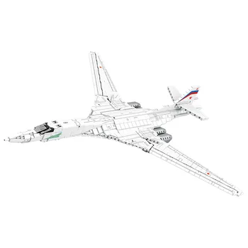 STOKTA Yeni Askeri Bombacı Tu-160 Yapı Taşları Modeli MOC Yaratıcılık Uçak Tuğla Oyuncaklar Boys için doğum günü hediyesi Seti