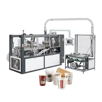Kahve Kağıt Bardak Makinesi Tam Otomatik Çift Duvar Kağıdı Ürün Yapma Ekipmanları Hattı Tedarikçisi Tek Kullanımlık Bardak Kağıt Şekillendirme