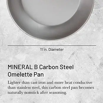 Buyer MİNERAL B Karbon Çelik Omlet Tavası-9.5\u201D-Doğal Yapışmaz-Fransa