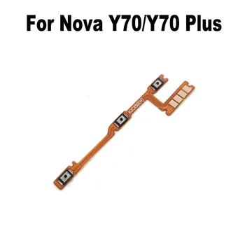 Orijinal Huawei Nova İçin Y70 Artı Güç Ses Düğmesi Flex Kablo Yan Anahtar Anahtarı açık kapalı Kontrol Düğmesi