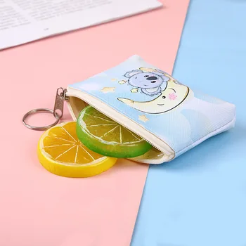 Küçük Cüzdan Kadın Fermuar Sikke Çanta Sevimli Karikatür kart tutucu bozuk para cüzdanı Değişim Çantalar